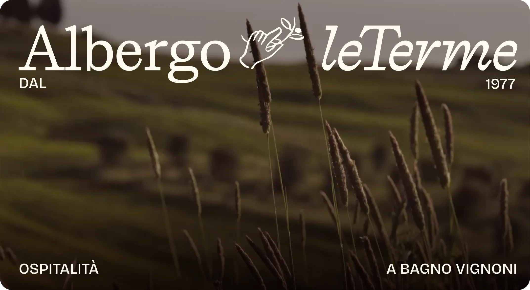 Albergo le Terme website shown on a laptop